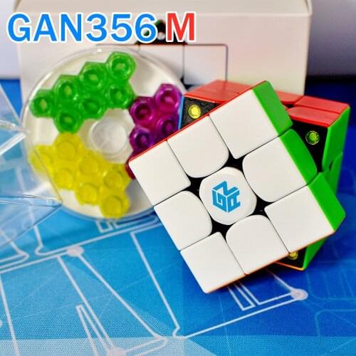 GAN356M 3x3x3 Magnetic magic Cube GAN356 M Magnetic 3x3 speed cube GAN 356M puzzle cubo magico gans 3x3x3 cube