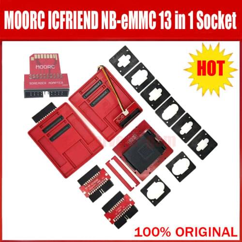 2021 New High speed E-MATE X EMMC / ICs- EMMC BGA 13 in 1 Support eMMc BGA100/136/153/162/168/221/254/529 for Easy-jtag,Medusa,U