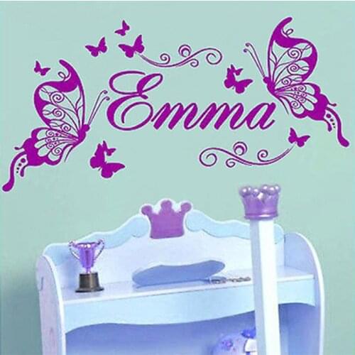 Butterfly Personalized DIY Vinyl Decorative Butterflies Fashion Wall Art Nursery Girl Wall Sticker Wall Stickers for Kids Rooms