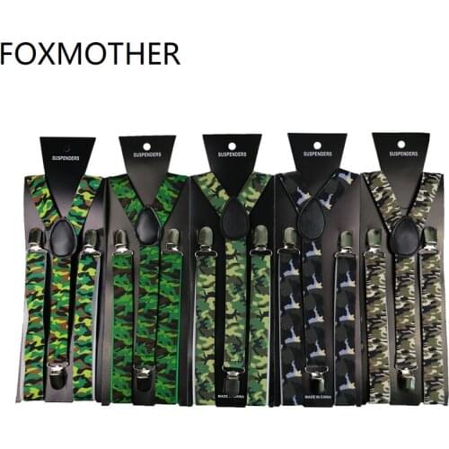 Camo Mens Trouser Suspenders 1 Inch Wide Y-Shape Bretellen Tirantes Hombre Army Green Camouflage Suspenders Mens Braces
