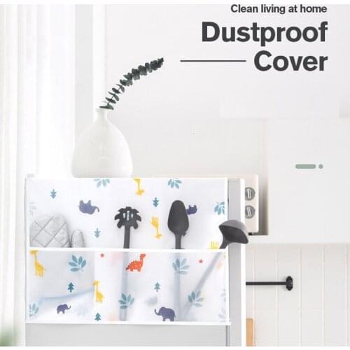 DustProof Cover Colorful Refrigerator Pocket Multipurpose Dust Cloth Home Textile Washing Machine Cover Household Home Storage