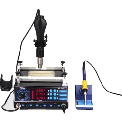 Repair table three-in-one hot air gun welding table Digital display BGA hot air welding table YIHUA 853aaa