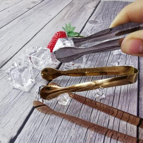 Stainless Steel Ice Cube Clips Sugar Tongs Foods BBQ Clips Kitchen Meal Clip Tongs for Tea Party Coffee Bar Utensils