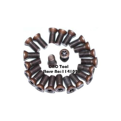 50PCS/lot M2*6 M2.5*6 M2.5*8 M3*8 M3*10 M3*12 M3.5*8 M3.5*10 M3.5*12 M4*10 M4.5*12 M5*10 CNC lathe tool spare screws Torx screws