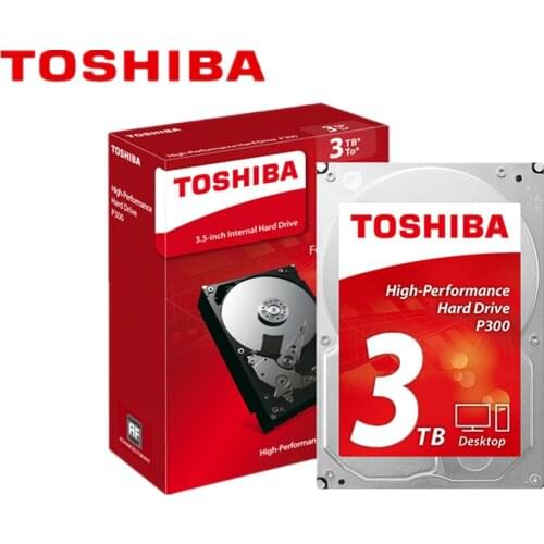 Toshiba 3TB HDD Desktop Computer Internal Hard Disk Drive P300 3.5" 7200RPM 64M HDWD130AZSTA SATA3