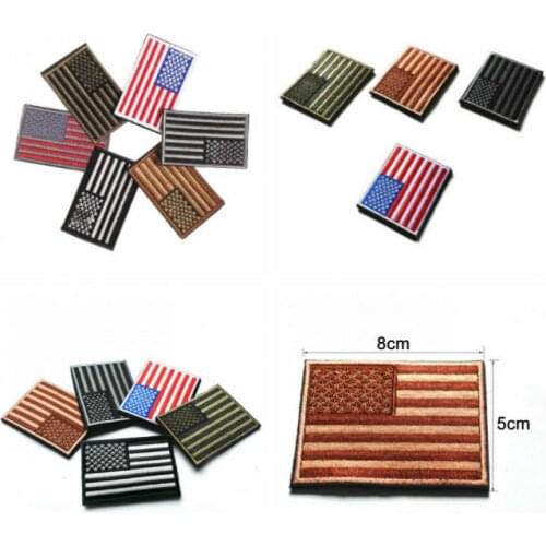 American Flag Embroidered Cloth Stickers Clothing Accessories Badge Patch Stickers