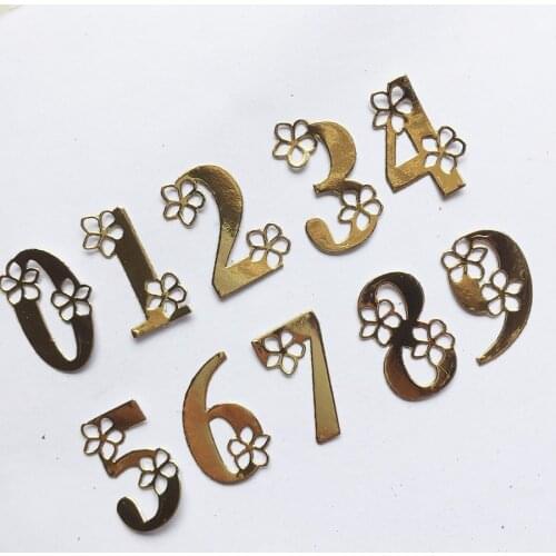 0-9 Flower Number Metal Cut Dies Stencils for Scrapbooking Stamp/Photo Album Decorative Embossing DIY Paper Cards