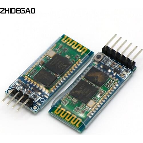 1pcs HC-05 HC-06 Master-Slave 6pin/4pin Anti-Reverse Integrated Bluetooth Serial Pass-Through Module Wireless Serial for Arduin