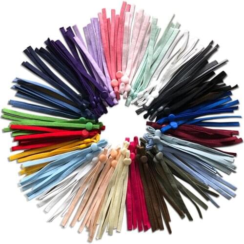 100Pcs Flat Mask Elastic Band Adjustable Rubber Rope Ear Hanging Rope DIY Soft Black White Elastic Sewing Mask Craft Accessories