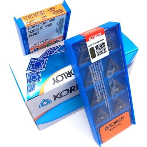 100PCS TCMT16T304 HMP PC9030 100% Original Carbide Inserts Internal Turning Tool High Quality Blade Lathe Cutter Tools With Box