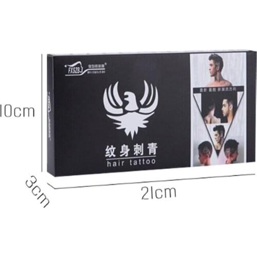 25Pcs Hair Tattooing Salon DIY Hairstyling Template Hair Trimmer Carved Coloring Pattern Stencil Dye Coating Board Salon