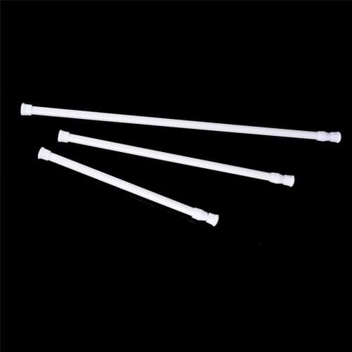 3Sizes Extendable Adjustable Spring Tension Rod Rail Pole Window Curtain Shower Curtain Wardrobe Bathroom Products