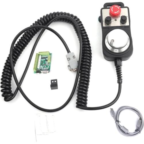 Green 5 Axle Motion Controller MACH3 USB Interface Board CNC Motion Control Card with Handwheel