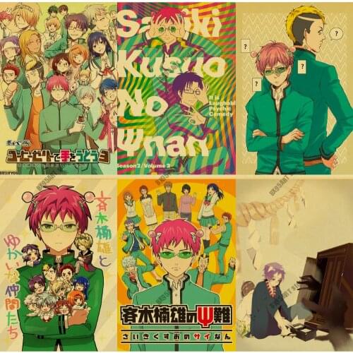 DIY 5D Diamond Painting Saiki Kusuo No Psi Nan Anime Diamond Embroidery Full Square Cross Stitch Kits Mosaic Home Decoration