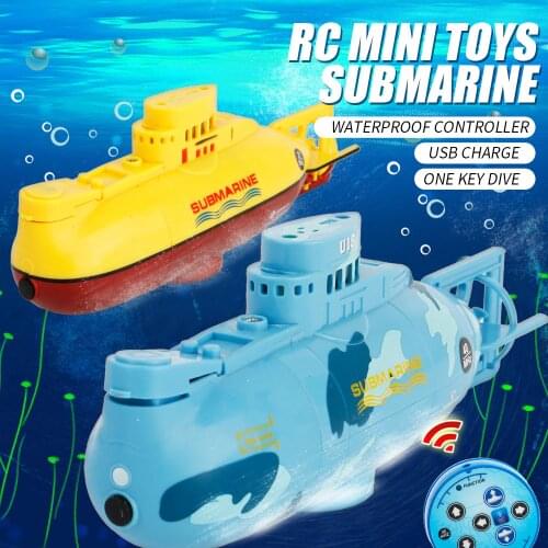 Create Toys 3311 6CH Speed Radio Remote Control Submarine Electric Mini RC Submarine Kids Children Toy