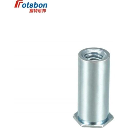 BSOS-M3 Self Clinching Standoff Hex Blind Rivet Threaded Standoffs Server Cabinet Sheet Metal Spacer Insert Nut Stud Column Vis
