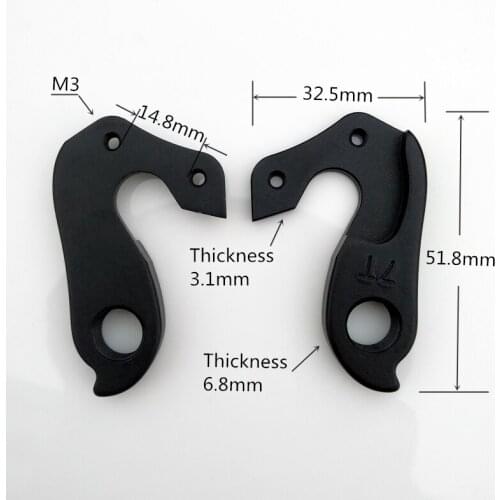 2pc Bicycle gear rear derailleur hanger mech dropout For SPECIALIZED S-Works Allez Alias CruX Roubaix Ruby Wez Aka part 98904227