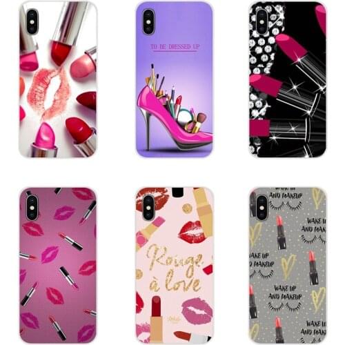 Makeup Lover Lipstick Accessories Phone Cases Covers For Huawei Y5 Y6 Y7 Y9 Prime Pro GR3 GR5 2017 2018 2019 Y3II Y5II Y6II