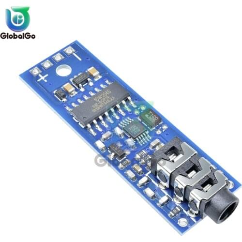 DC 3-6V Stereo FM Transmitter Module Phase-locked Loop Digital Wireless Stereo Radio MCU Module 76-108 MHz