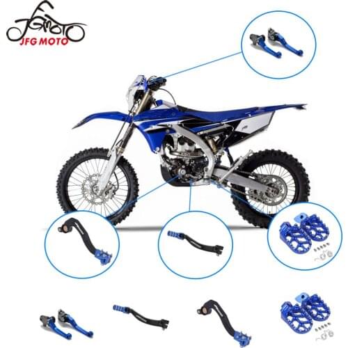 Motorcycle CNC Footpegs Foot Brake Gear Shift Pedal Lever Kit For YAMAHA YZ250F 2010-2016 YZ450F 2014-2016 WR450F 2012-2015 YZF
