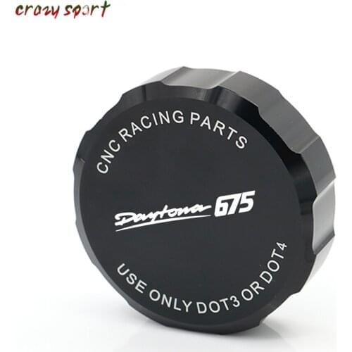 New Motorcycle Parts For TRIUMPH DAYTONA 675 DAYTONA675 2006-2014 2013 Front Brake Fluid Reservoir Cover Cap With Logo