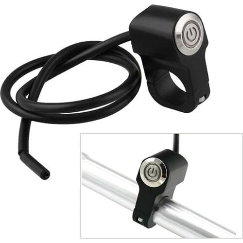 Motorcycle 22mm 7/8inch Handlebar Headlight Brake Fog Light ON-OFF Red LED Switch