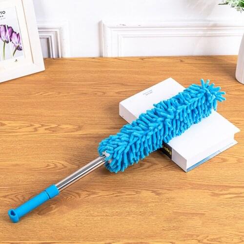 Telescopic Handle Extendable Magic Cleaning Feather Brush Microfibre Duster Feather Brush Washable Handle Home Dust Removal Tool