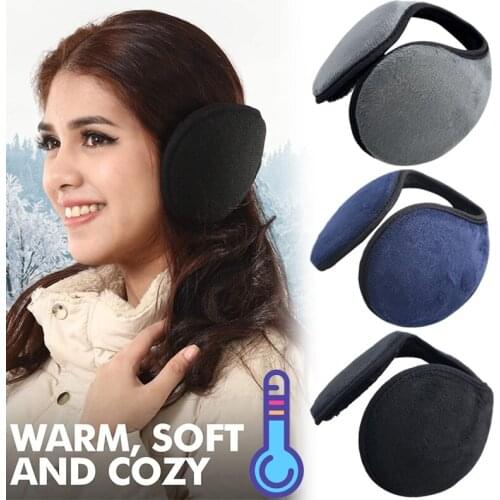 Thicken Fur Earmuffs Ear Warmers for Men Women Classic Fleece Unisex Winter Warm Earmuffs