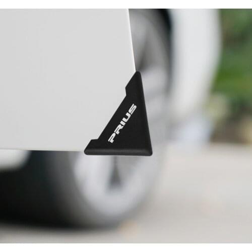 2PCS Silicone Car Door Corner Cover Bumper Anti-Scratch Protector for Toyota Prius Accessories Car Styling