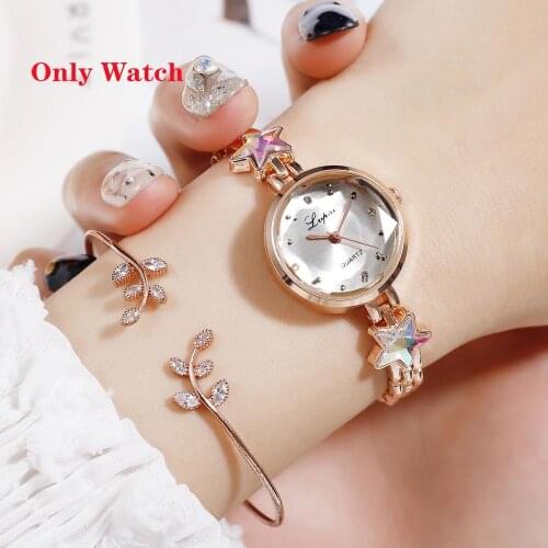 Ladies Watches Top Brand Luxury Women Watch Fashion Pentagram Quartz Wrist Watch Diamond Ladies Bracelets Clock Relogio Feminino