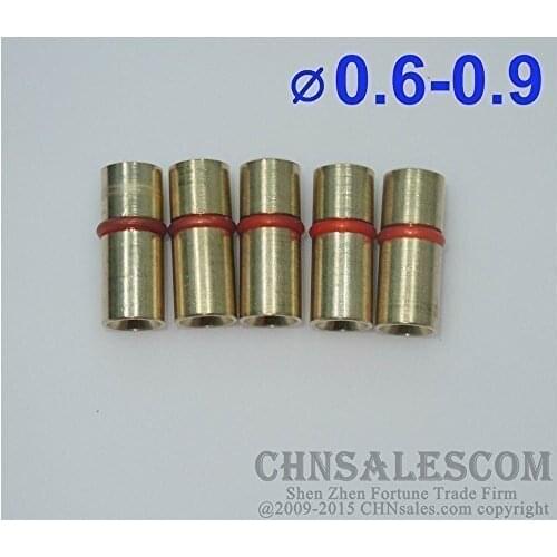 CHNsalescom 5 PCS Panasonic MIG Welding Torch 0.6-0.9 Wire Feeding Pipe Joint Connectors