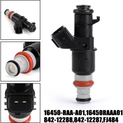 842-12287 FJ484 1PCS Fuel Injector For Honda Accord CRV ELEMENT 2.4L 16450RAAA01 16450-RAA-A01 842-12288