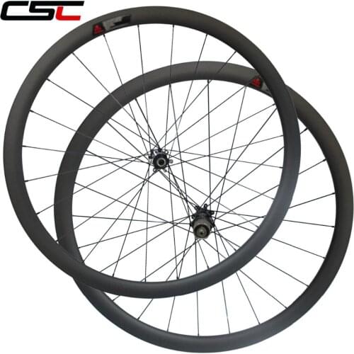 Center Lock Carbon Cyclocross Wheelset Clincher Or Tubeless Straight Pull Hub D411SB-CL/D412SB-CL U Shape