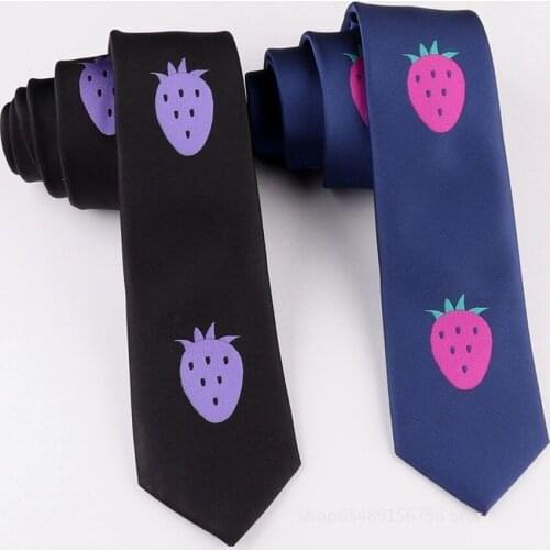 Anime JoJos Bizarre Adventure Fugo Pannacotta Kira Neck Tie Small Strawberry Cosplay Costumes Christmas Halloween Gifts Props