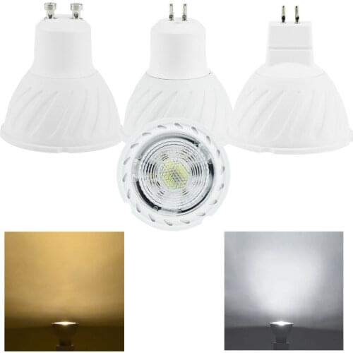 GU10 LED Spotlights Dimmable 7W GU5.3 MR16 COB Spot Light Bulbs Lamps 220V 230V 240V Aluminum High Quality Super Bright Ampoule