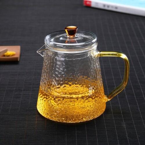 Good Clear Borosilicate Glass Teapot With Infuser Strainer Heat Resistant Coffee Sqaure Tea Pot Kettle Set Teaware Gifts Good