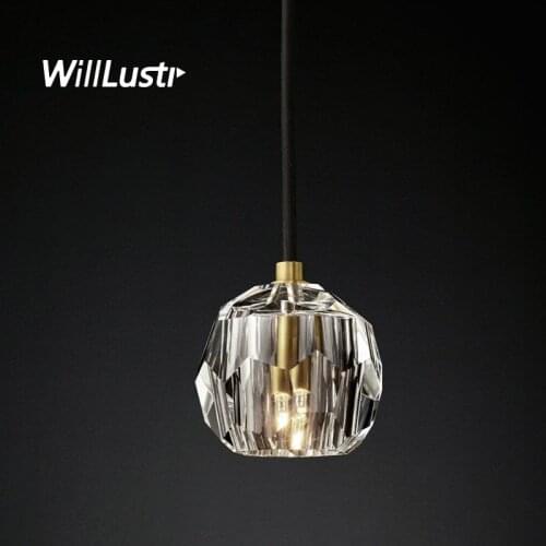 K9 Crystal LED PENDANT light Chrome Copper Black Living Dining Room Hotel Hall Bedroom Luxury BOULE DE CRISTAL Suspension Lamp