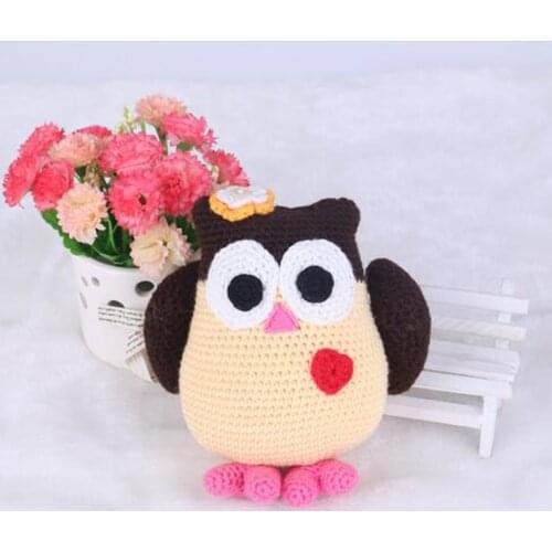 Creative DIY Owl Doll Crochet Kit Sewing Material Package for Kids Adults Crochet Lovers