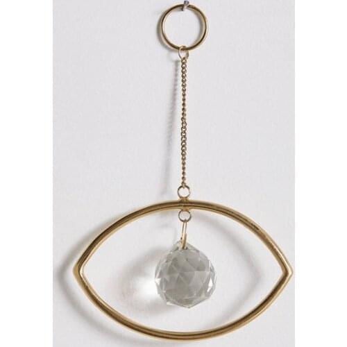 Prismatic Eye Wall Hanging Suncatcher Crystal Prism Window Decor // Suncatcher Moon Crystal Prism,home Decor