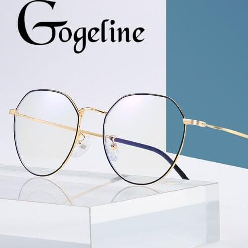 Retro Anti Blue Light Glasses Frame Women Blocking Men Reading Glasses Retro Computer Glasses Ultralight Eye Myopia Prescription