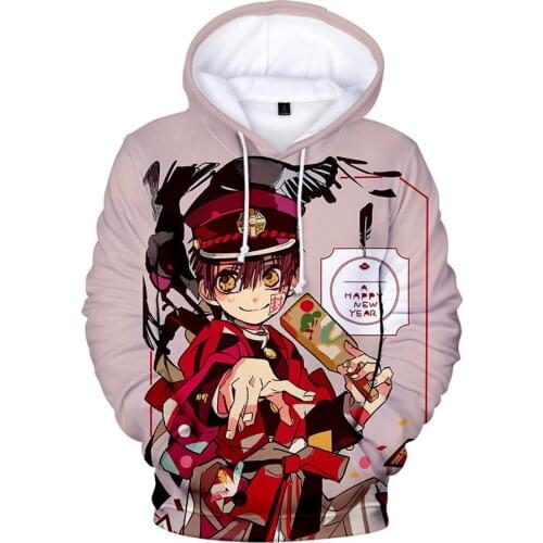 Autumn/Winter Men/women Long Sleeve dress up Polyester 3D Anime Toilet Bound Hanako kun boys/girls Hoodie Sweatshirt