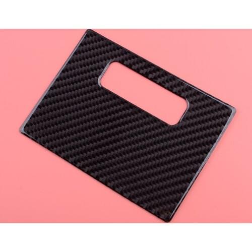 Carbon Fiber Black Car Interior Front Water Cup Panel Trim Cover Fit for Toyota Corolla 2014 2015 2016 2017 Left Hand Drive Only