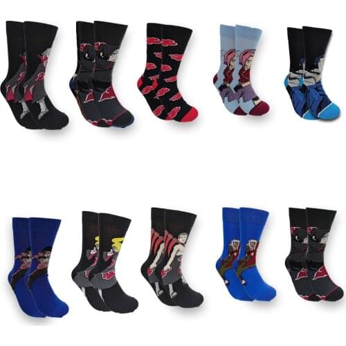 A Pair of Autumn and Winter High Quality Cartoon Socks Men Hip-Hop Street Soft and Comfortable Socks Skateboard Crew