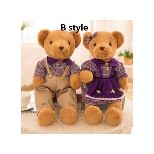 About 35cm lovers couples bears plush toy wedding teddy bear soft doll Valentines Day ,proposal gift b2913