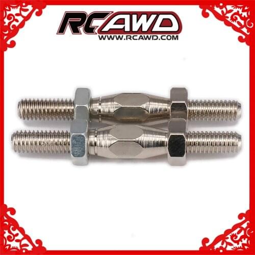 Silver Tie Rod Pull-Push Rod M4 38.5mm M3 26.5mm #45 Steel For RC Car Buggy Truck Part HSP Axial Traxxas Himoto