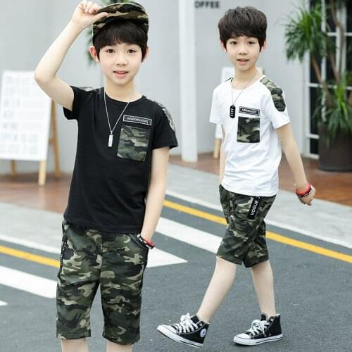 Sport Suits Teenage Summer Boys Clothing Sets Short Sleeve T Shirt & Pants Outfit 5 6 7 8 9 10 12 13 14 Years Child Boys Clothes