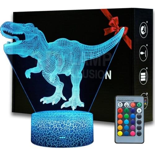 Tyrannosaurus Night Light Tyrannosaurus Dinosaur Desk Lamp Kids Bedside Lighting For Home Room Decor Dropshipping Stuff