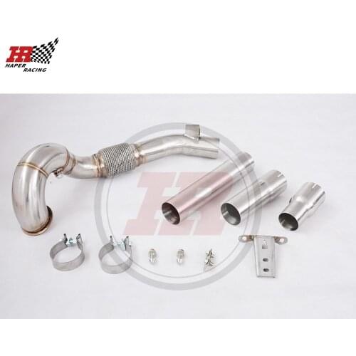 HP RACING 3.0'' Decat MK7 Downpipe For MK7.5 G TI A3 1.8T 2.0T Seat Leon Cupra 5F Sko da RS 5E TFSI 2013+ Catless Down pipe
