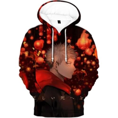 Japanese Anime Kids Hoodies Jujutsu Kaisen Graphic Hoodie Men Women Winter Cartoon Streetwear Harajuku Yuji Itadori Sweatshirts