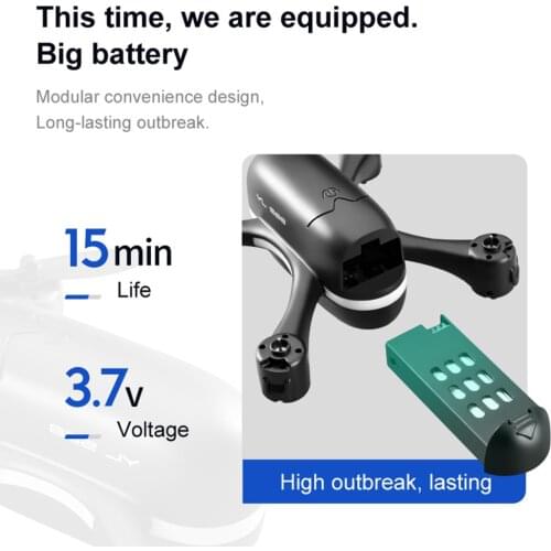 1pc 650mah Lithium Battery Large Capacity for S88 HD Pocket Remote Control Drone Quadcopter Helicopter Aircraft Accessories Part